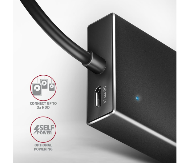 Axagon HMC-WL9 USB-C 10Gbps Wireless Charging 9in1 hub - 1485465 - zdjęcie 2
